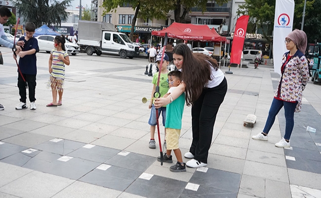 Çocuklar sosyal ve sportif etkinliklerle eğlendi
