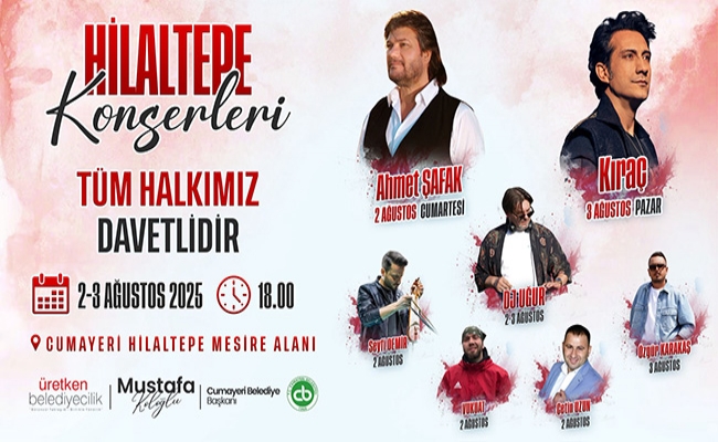 Cumayeri Hilal tepede muhteşem konser