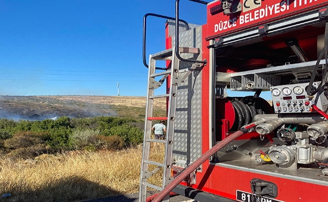 Düzce itfaiyesi destek için Seferihisar'dan Çeşme'ye geçti!