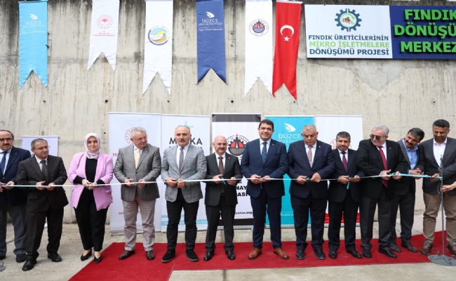 Düzce Üniversitesi’nde Fındık Dönüşüm Merkezi’nin Açılışı Gerçekleştirildi