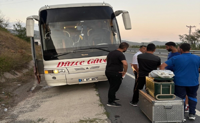 Düzcespor kafilesi ölümden döndü!