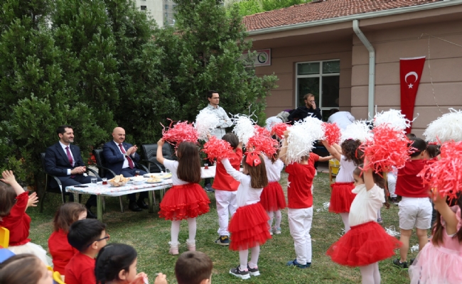   Rektörü Anaokulu Öğrencileriyle Buluştu